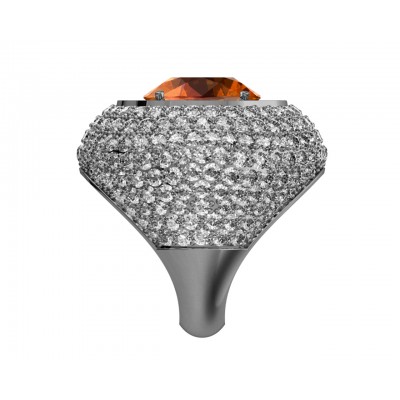Amira Citrine & Diamond Cocktail Ring